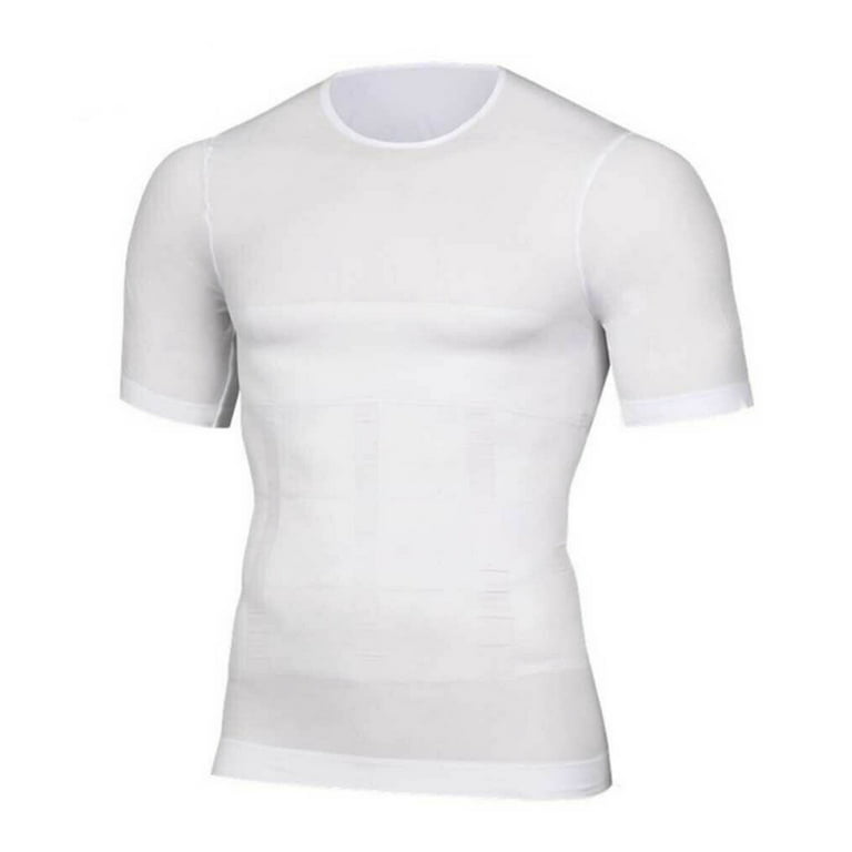 Aptoco 1 Pc Compression Shirts for Men Gynecomastia Body Shaper T