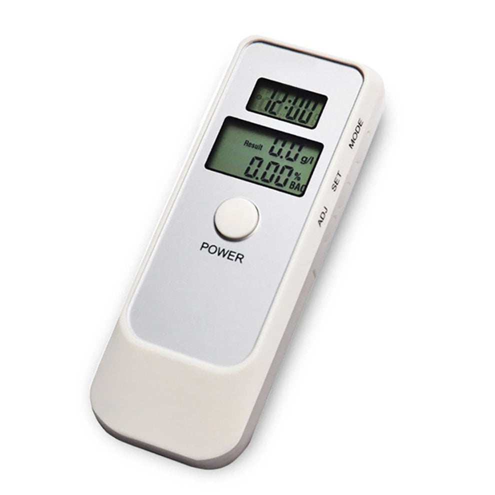 two Screen White Portable Breath Alcohol Tester LCD display Alcohol ...