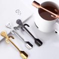 thumbnail image 5 of Queilt Tea Spoons Black Spoons 1 set Home for Shape Stainless Steel Spoons Soup Tea Serving Skull Coffee Restaurant Tableware Creative Food Stainless Steel Spoon Stainless Steel Spoon Black Spoons, 5 of 5