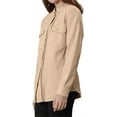 thumbnail image 2 of utcoco Women's Casual Knit Long Sleeve Button Down Top, 2 of 4
