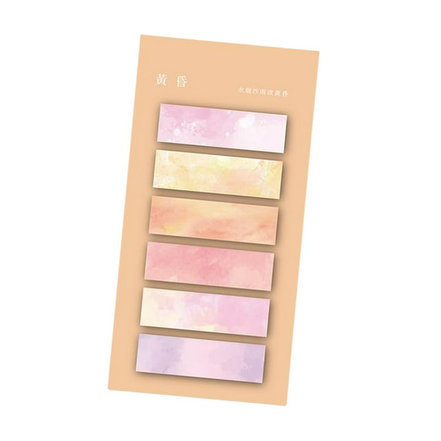 koolsoo Color Page Markers Adhesive Tabs Book Tabs Writing Repositionable Tabs for Books B