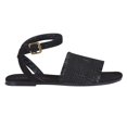 thumbnail image 2 of Sandalia piso Mujer Casual negro Tira ancha con textura Castalia  Casual, 2 of 4
