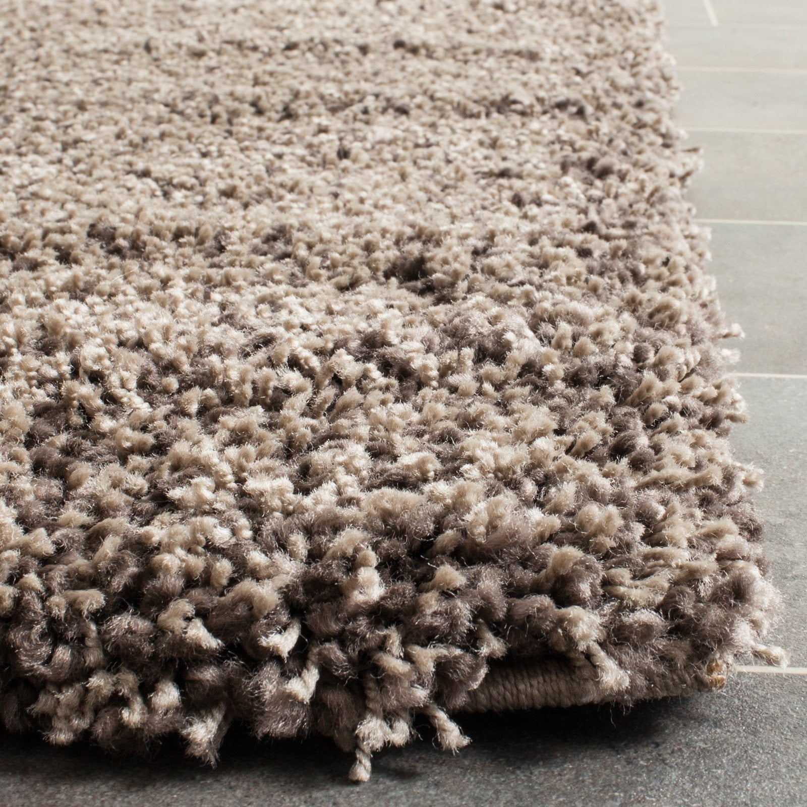 SAFAVIEH Santa Monica Chelsey Solid Shag Runner Rug, Purple, 2'3" x 7'