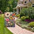thumbnail image 2 of Yayeee Garden Flag 28" x 40" Double Sided Outdoor Yard Lawn Holiday Decorations, Large Colorful Flowers, 2 of 6