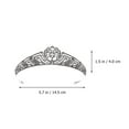thumbnail image 2 of 1pc Mariage Mariée Couronne Strass Coiffe Nuptiale Bandeau (Argent), 2 of 7