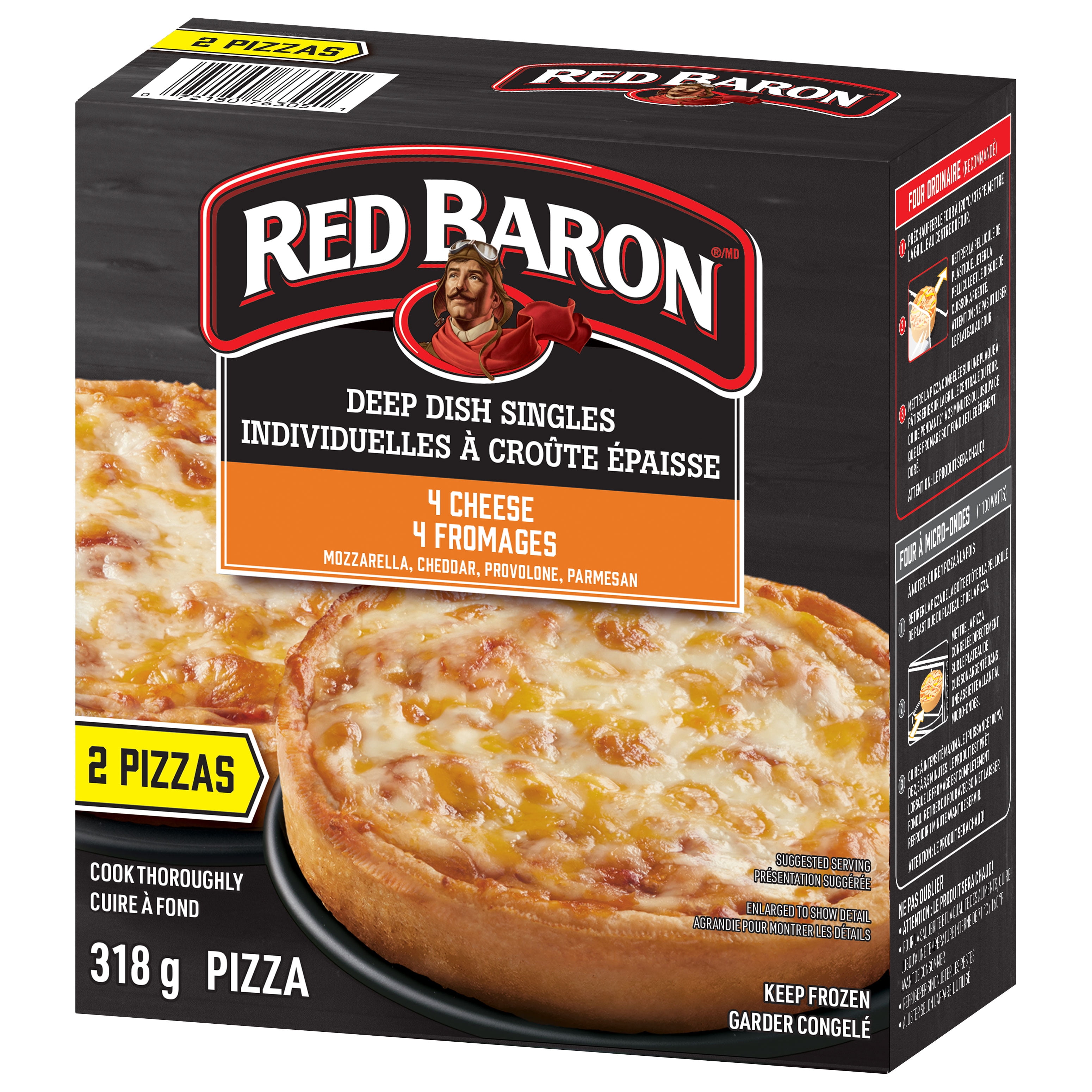 Red Baron Deep Dish 4 fromages (Simples)