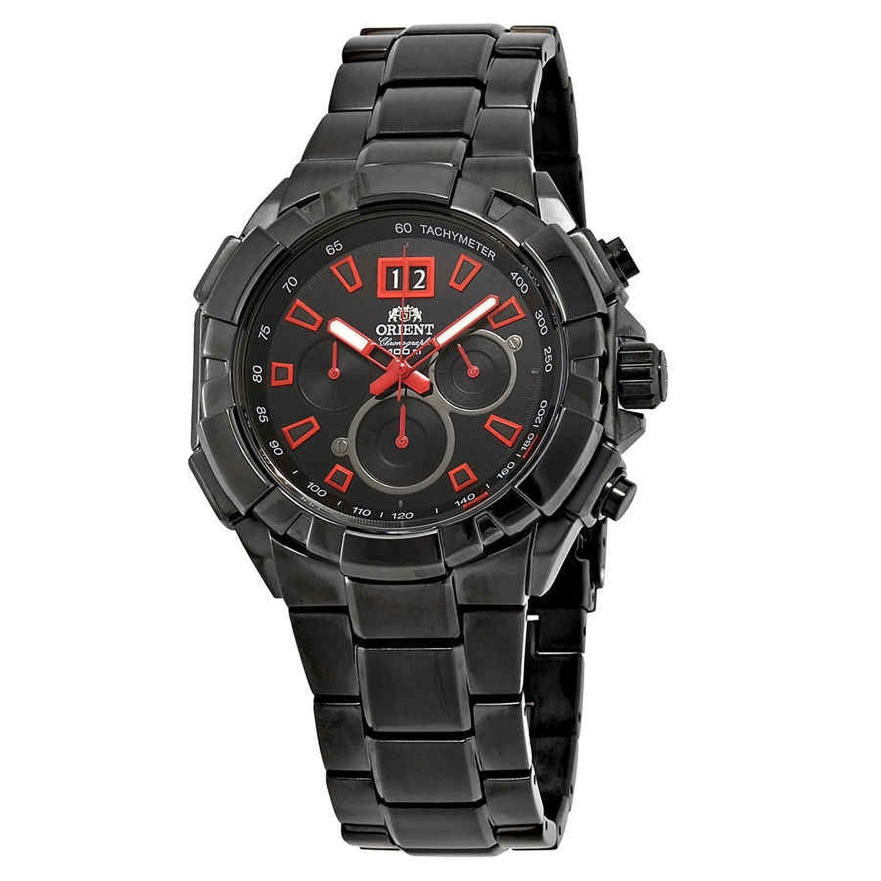 Orient Enterprise Chronograph Black Dial Men's Watch FTV00007B