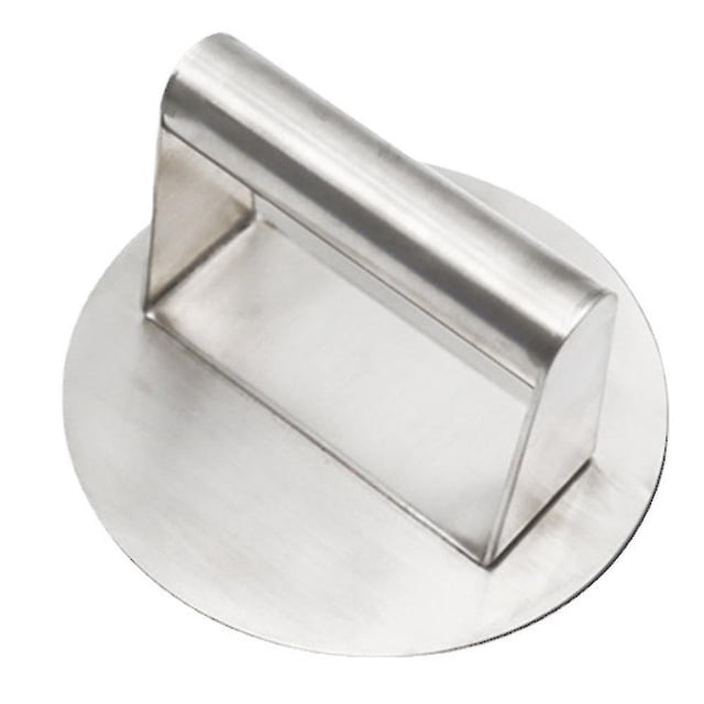 Presse à Burger en Acier Inoxydable, Presse-Burger Ronde, Trousse d'Accessoires Professionnelle pour Plaque de Cuisson, Presse à Gril