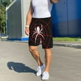 thumbnail image 6 of Disketp Spider On The Web for Men's Soft Sleep Pajama Shorts Lightweight Lounge Pant Sleep Pj with Elastic Waistband and Pockets-X-Large, 6 of 6