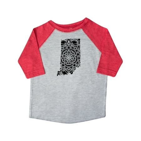 

Inktastic Indiana Silhouette Mandala Gift Toddler Boy or Toddler Girl T-Shirt