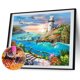 thumbnail image 1 of Cuadros Decorativos 5D DIY Diamond Painting Kits Beach Full Round Drill Wall Decor Art (X451) Wdftyju embutido en tela, 1 of 9