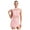 Pink, variant on Women Figure Skating Dance Cutout Sheer Mesh Overlay Dress Dancewear Light Purple XL