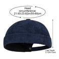 thumbnail image 3 of Jiibva Corduroy Hat Docker Cap for Men Women, Brimless Hats Worker Sailor Cap Beanie Retro Beanie Rolled Cuff Skullcaps with Adjustable, 3 of 7