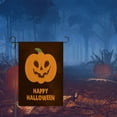 thumbnail image 4 of Moocorvic Halloween Garden Flag Happy 18x12 Halloween Pumpkin Garden Flag Double Sided Black Check Halloween Yard Flag for Garden Patio Lawn Outside Garden Decor, 4 of 7