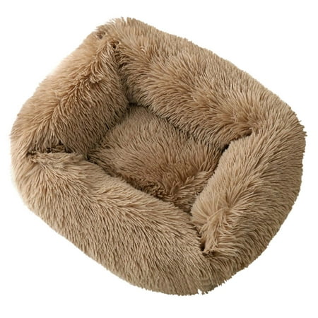 Labakihah Dog Bed Calming Dog Cat Bed Soft And Fluffy Cuddler Pet Cushion Self Warming Puppy Beds Machine Washable