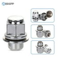thumbnail image 4 of ECCPP Replacement for Wheel Lug Nuts 24 Pieces 12x1.5 Silver Chrome Spline Bulge Acorn with Washer 13/16" or 21mm Socket Drive Close End Lug Nuts for Lexus for Toyota 1984-2017, 4 of 5