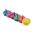 thumbnail image 2 of Peonza de madera, 60 piezas mini peonza de madera, juego educativo, coloridos giroscopios de madera para niños (color aleatorio), 2 of 4