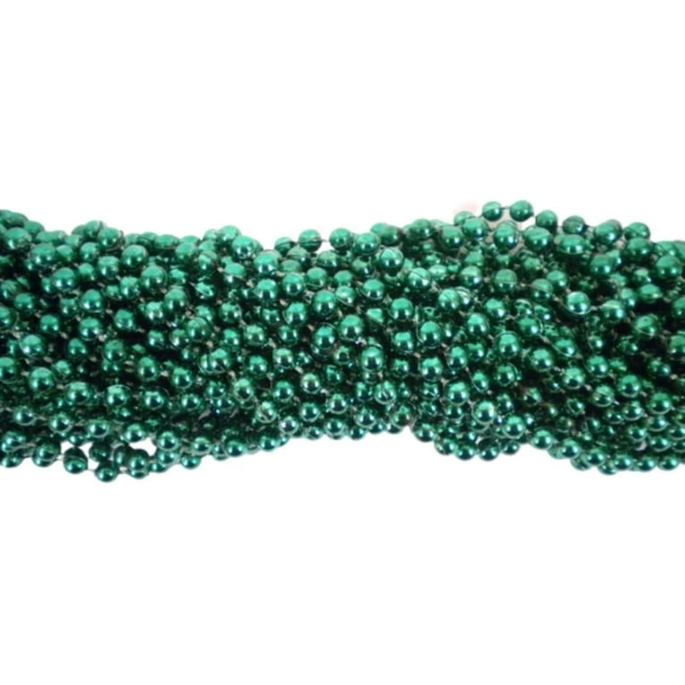 Metallic Dark Green Beaded Necklace Metallic Dark Green Beaded Necklace