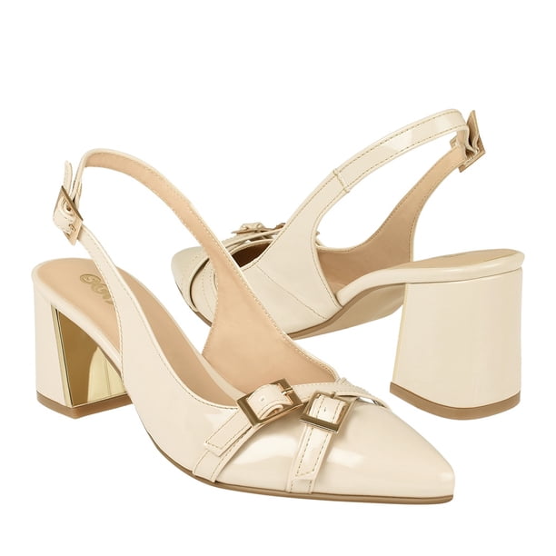 TACONES STYLO MUJER 5707 CHAROL BEIGE