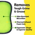 thumbnail image 4 of Tuff-Scrub Fresh Microfiber Scrub-N-Wipe Pads, with SILVADUR for Odor Control, Non-Scratch Scrubbing Sponge, Large Size 6-Pack, 4 of 6