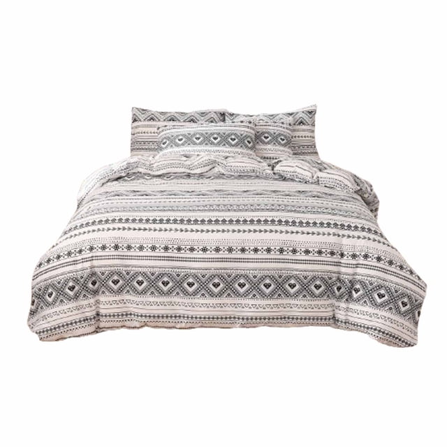 3-Piece Bedding Gift Set with Dense Floral Print | Sanding Home Textile Bed Sheets | Premium Cloth Style Bedroom Decor (3PC Set)