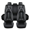 thumbnail image 1 of Maidao Car Seat Covers Full Set for FIAT for Linea 2007-2018 5 Seats Front Rear Cushion Protector with Pillow Black, 1 of 7