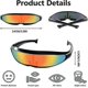 thumbnail image 4 of 2 piece set 2pcs gafas de sol futuristas, gafas espaciales, juego de gafas alienígenas, gafas de fiesta, gafas divertidas, 4 of 5