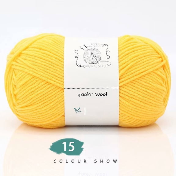 Clearance Under $2.09 Hand Woven Cotton Yarn 100g, Soft Crochet Yarn for Knitting Sweaters, Scarves, Cushions, and DIY Projects, Warm and Durable Craft Yarn