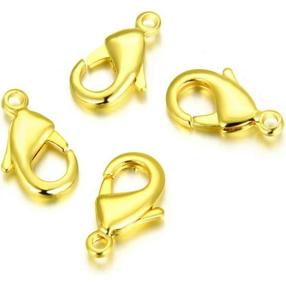 20pcs Tarnish Resistant Trigger Lobster Claw Clasp 20mm Large Connectors Gold Plated Brass for Jewelry Craft Making BF13-1