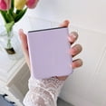 thumbnail image 4 of Bling Case Compatible with Samsung Galaxy Z Flip 4 with Cute Butterfly Strap Hard PC Shockproof Cover for Girls-Purple, 4 of 6