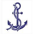 thumbnail image 3 of Ambesonne Maritime Duvet Cover Sets, Nautical and Anchor, 2-Twin, Dark Lavender and White, 3 of 3