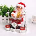 thumbnail image 3 of Matsuzay Muñecos de música de Piano realistas de Papá Noel eléctrico, juguetes de saxofón, juguete de tambor exquisito, adornos navideños, figurita Kits de decoración para fiestas Negro Matsuzay HA027330-02, 3 of 6