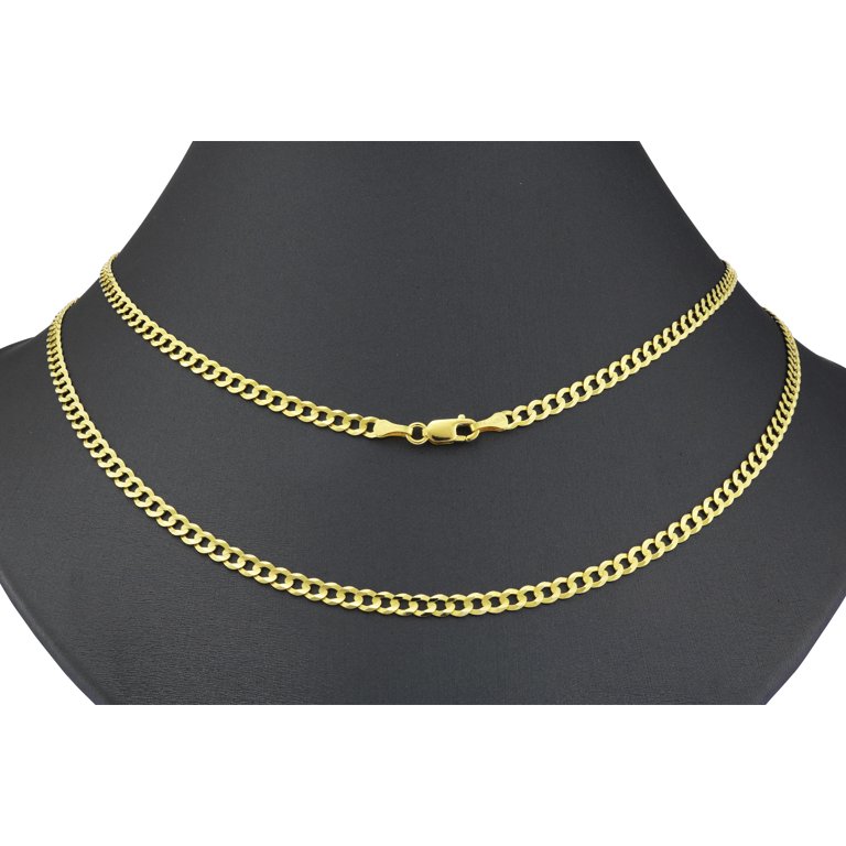 Necklaces Stainless Steel Loop Chain Necklace Chn3011 Gold / 16 Wholesale Jewelry Website Gold Unisex