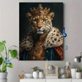 thumbnail image 4 of Qisvanset Framed Canvas Wall Art, 12x16 Inch Crown Leopard Luxurious Elegant Home Wall Art, 4 of 5