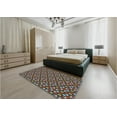 thumbnail image 5 of Ahgly Company Machine Washable Indoor Rectangle Transitional Saffron Red Area Rugs, 5' x 8', 5 of 7