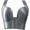 Gray, variant on Womens Bras Front Closure Wide Strap Longline Full Coverage Push Up Bra Push Up Bras for Women