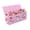 Pink, variant on Pink covered large toy box -38.5-inch foldable storage box for children, foldable toy box for game rooms, daycare centers, wardrobes - multifunctional box for books and clothing