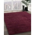 thumbnail image 2 of Ahgly Company Indoor Round Abstract Burgundy Red Abstract Area Rugs, 4' Round, 2 of 6