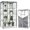 Grey With Three Side Clear Pvc Panel, variant on Waterproof Shelf Cover,600D Heavy Duty Wire Shelving Unit Cover,Three Side See Through Panel Clearly Visible (Fits 36" Wx18 Dx72 H Shelves)