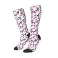 thumbnail image 2 of Fotbe Orchids Flowers print Women's Men's Novelty Crew Socks Cotton Socks Knee High Socks for Walking,Running,Nurses,Pregnancy, 2 of 9