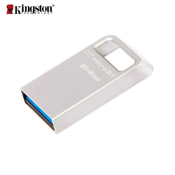 Amdohai Kingston DTMC3 64GB USB3.1 Metal USB Flash Drive Portable Shockproof Wear-resistant U Disk Up to 100MB/s Read Speed Silver
