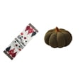 thumbnail image 1 of Juego de camino de mesa festivo de y almohada de calabaza para vacaciones, invierno, Navidad, Halloween, decoración reutilizable, estilo rús, 1 of 8