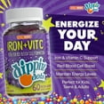 thumbnail image 5 of Dippin’ Dots Iron and Vitamin C Gummy Vitamins with B12 Vitamin Supplements for Women and Men, 60 Gummies, 5 of 9