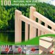 thumbnail image 5 of Historyli Puerta de madera independiente para perros, de 4 paneles con tapete antideslizante, plegable, para interiores, para puertas y escaleras, sin pintura y de madera maciza., 5 of 9