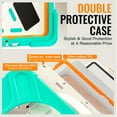 thumbnail image 4 of For Samsung Galaxy Tab A11+/ Tab A9+ 11 inch Case, 360 Rotatable Handle Stand, Shoulder Strap, Drop-Proof Design, Mint Green, 4 of 7