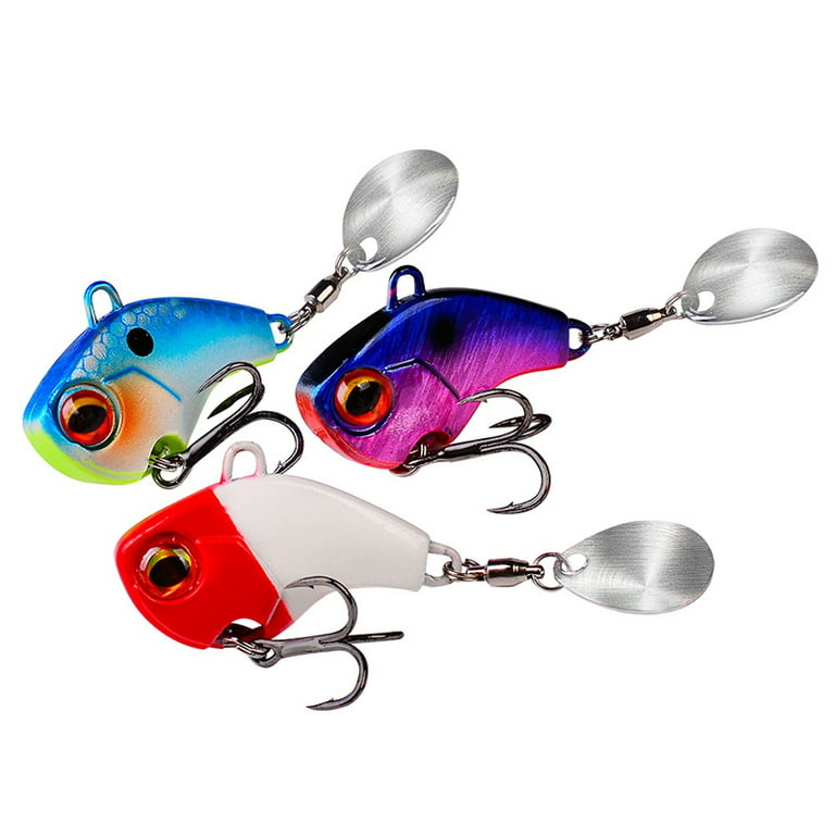 Mini Bait Submerged Rotating Water Sequin Spinner Bait Pike Bass Winter Ice  Jig Spoon Lure B 6g 
