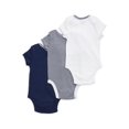 thumbnail image 2 of Little Me Boys 3-Pack Bodysuits Baby 6 Months Navy/Multi, 2 of 2