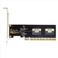 thumbnail image 1 of 4X PCIe 4.0 X16 to 4 Ports NVMe-Compatible Expansion Card PCI-E Gen4/3 SlimSAS 8I SFF8654 Graphics Card Adapter, 1 of 6