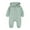 F401 Green, variant on Curuila Baby Girls Jumpsuits Long Sleeve Solid Color Hooded With Ears Zipper Romper For Baby Everyday Wear Fashionable Clothes Green Size 3-6 Months