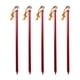 thumbnail image 1 of 5 estacas para tienda de campaña con tornillos y anclajes para el suelo con correas, clavijas de acero para acampar, estacas para tienda de campaña Rojo, 1 of 8